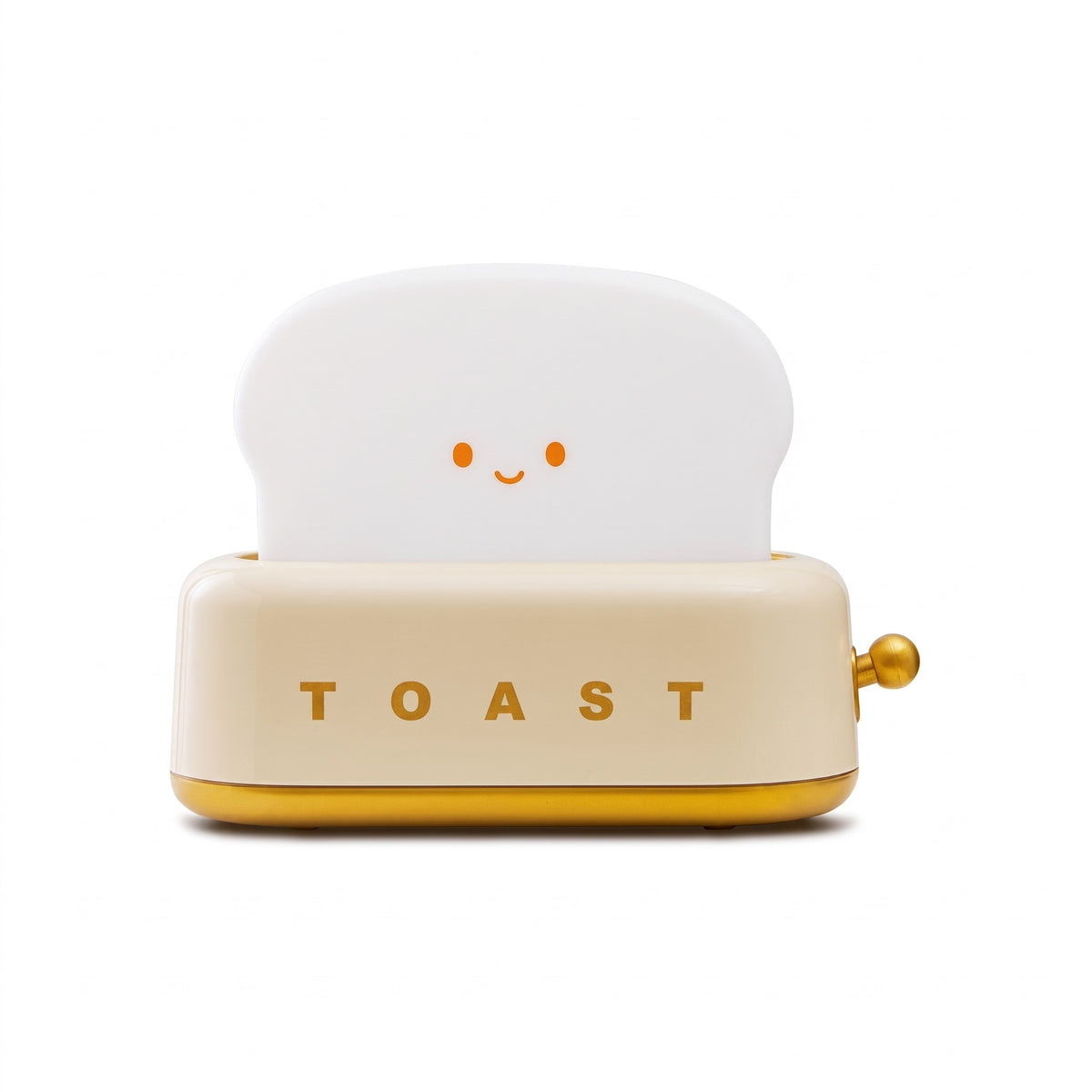 Toaster Night Light in cream, switched off, on a white background
